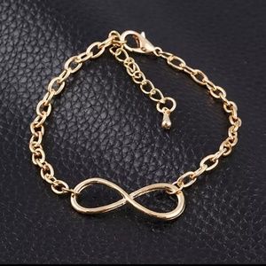 Infinity Cross Chain Bracelet Gold Color